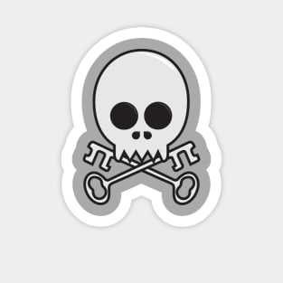 Skull and Crossed Keys Sticker